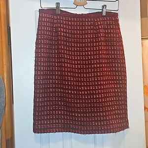 Tory Burch size 4 tweed skirt